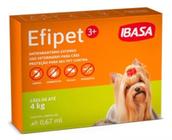 Efipet 3+ Cães Até 4kg C/ 1 Pipeta 0,67ml - Ibasa