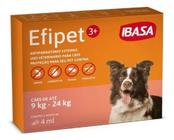 Efipet 3+ - cães de 9kg a 24kg - pipeta 4ml - Laboratório Ibasa