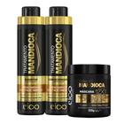 Eico Mandioca Shampoo 800ml e Condicionador 750ml + Máscara Hidratação 500g
