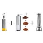 Eiteiro + Moedor De Café Manual + Moedor Pimenta Sal Inox - Uny Home