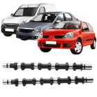 Eixo comando escape admissao 1.6 16v (motor k4m) logan sandero 2008 a 2014 clio 1999 a 2014 scenic 1999 a 2011 megane 1998 a 2013 kangoo 2000 a 2014