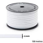 Elástico Branco Pigeon 6mm Rolo com 100 Metros- São José
