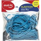 Elastico Colorido Azul 45G. Pacote - Molin