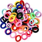 Elástico De Cabelo Infantil 2Cm Multicor Com 50 Unidades