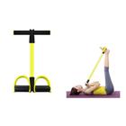 Elástico De Tensão Com Apoio Para Os Pés Treino Pilates Yoga Exercícios Bíceps Tríceps TubeFit Amarelo