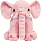 Elefante Almofada Pelúcia Rosa Antialérgica Menina Buba