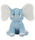 Elefante Azul Orelhas Grandes 34cm - Pelúcia - Taimes