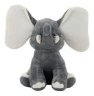 Elefante Cinza Orelhas Grandes 34cm - Pelúcia - Fofy Toys