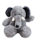 Elefante Cinza Sentado 20cm - Pelúcia