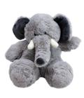 Elefante Cinza Sentado 20cm Pelúcia - Fofy Toys