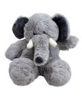 Elefante Cinza Sentado 20cm - Pelúcia - Taimes