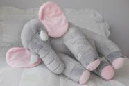 Elefante de Pelúcia Almofada Travesseiro de Bebê 80cm