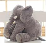 Elefante de pelúcia travesseiro almofada infantil 60cm Antialérgico