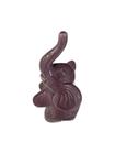 Elefante de Porcelana Metalizado sentado -10cm