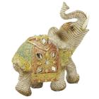 Elefante Decorativo Em Resina Estatueta Indiano Sabedoria Sorte Elf-WX