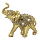 Elefante Decorativo Em Resina Indiano Sabedoria Sorte 300