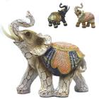 Elefante Decorativo Em Resina Indiano Sabedoria Sorte 300