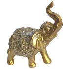 Elefante Decorativo Em Resina Indiano Sabedoria Sorte Peq
