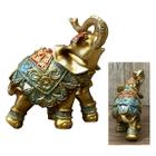 Elefante Decorativo Resina Indiano Sabedoria Sorte Proteção