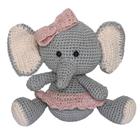 Elefante Menina Rosa Amigurumi Crochê Bebê Infantil Crochet