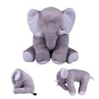 Elefante Pelucia 45 cm Decoração Quarto Bebe Almofada Apoio