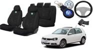 Elegância em Detalhes: Capas de Bancos e Volante + Chaveiro Volkswagen para Golf 2005-2013
