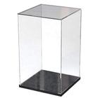 ELEpure Clear Acrilic Display Stand Assemble Countertop Box Storage Organizer Display Case Protection Showcase for Action Figures Collectibles Lego Toys, 9.8"W x 9.8" D x 15.7"H
