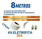 Eletrofita 2 Pistas 8 Metros + Conectores Fita Elétrica