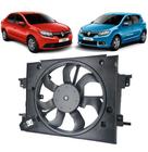 Eletroventilador do radiador renault sandero logan com resistencia e ac 2014 á 2017 ventoinha c/resi - FREEDOM PARTS