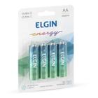 Elgin Energy Pilha Alcalina AA LR6 1.5V - Cart. c/4 un