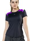 Elite Camiseta Running 125854 Feminina Preto/Roxo/Branco