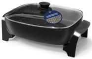 Elite Gourmet EG6203 Frigideira Elétrica 10,5Qt Antiaderente Mármore Preto