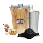 Elite Gourmet EGC700BL Máquina de Sorvete Elétrica Vintage 5,7L Pinho