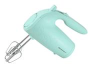 Elite Gourmet EHM003M Ultra Power Electric 5-Speed Kitchen Hand Mixer com 2 misturas lisas e cremosas de aço inoxidável extra largas e chicoteadas mais convenientes, armazenamento batedor, azul menta