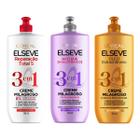 Elseve creme 3 em 1 reparação + extraordinário + hidra 500ml