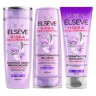 Elseve hialurônico bisnaga creme noturno + shampoo 400mL e condicionador selador sem sal