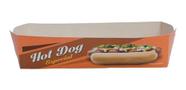 Embalagem Caixa/Suporte Balcão P (18x6,5x4cm.) P/ Cachorro Quente Hot Dog C/ 250 Un.