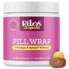 Embalagem de comprimidos Riley's Pill Wrap para cães, queijo e bacon, 240 ml