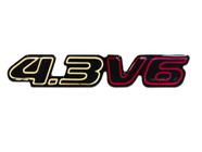 Emblema '4.3 v6' s10 blazer ouro