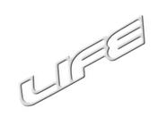 Emblema Adesivo Life Corsa Celta Prata - Vazado