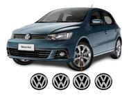 Emblema Adesivo Resinado Calota Roda 48Mm 4 Peças Vw Fox