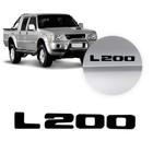 Emblema Adesivo Resinado Mitsubishi L200 GL Preto P - Leandrini