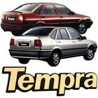 Emblema Aplique Logo Letreiro Tempra Ouro Fiat 1991 92 93 94 95 96 97 1998 - MARCON
