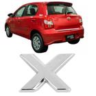 Emblema Aplique Logo Letreiro X Toyota Etios 2013 14 15 16 17 18 19 2020 - MARCON