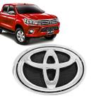 Emblema Da Grade Toyota Hilux 2016 / 2020 Cromado Com Moldura - Marçon