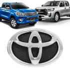 Emblema Da Grade Toyota Hilux 2016 / 2020 Cromado Sem Moldura