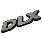 Emblema Dlx Blazer S10 1997 Em Diante Cromado Com Fundo Preto