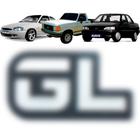 Emblema Gl Ford 1994 A 1997 Cinza - MARÇON EMBLEMAS