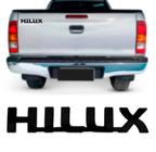 Emblema (hilux) toyota hilux 05/ black piano (letreiro grande) auto colante medida 5x50x200mm - MARCON