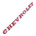 Emblema letra chevrolet nariz bigode opala caravan 1975 até 1979 vermelho - premium - Martinez & Pacini